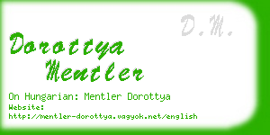 dorottya mentler business card